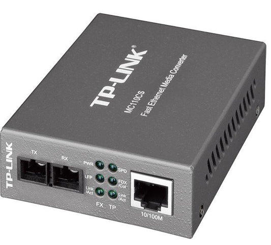 TP-LINK MC110CS 10/100Mbps Single-Mode Media Converter Convert